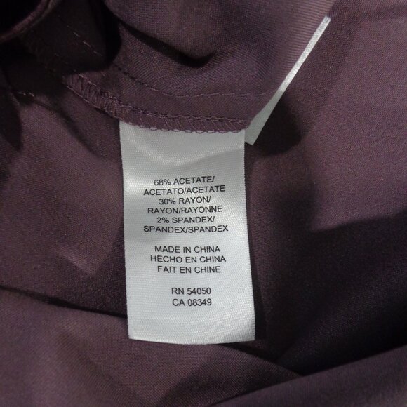 Nine West Women's Purple and Silver Dressy Sheath Full‎ Lined Dress Size 2 - Picture 10 of 11